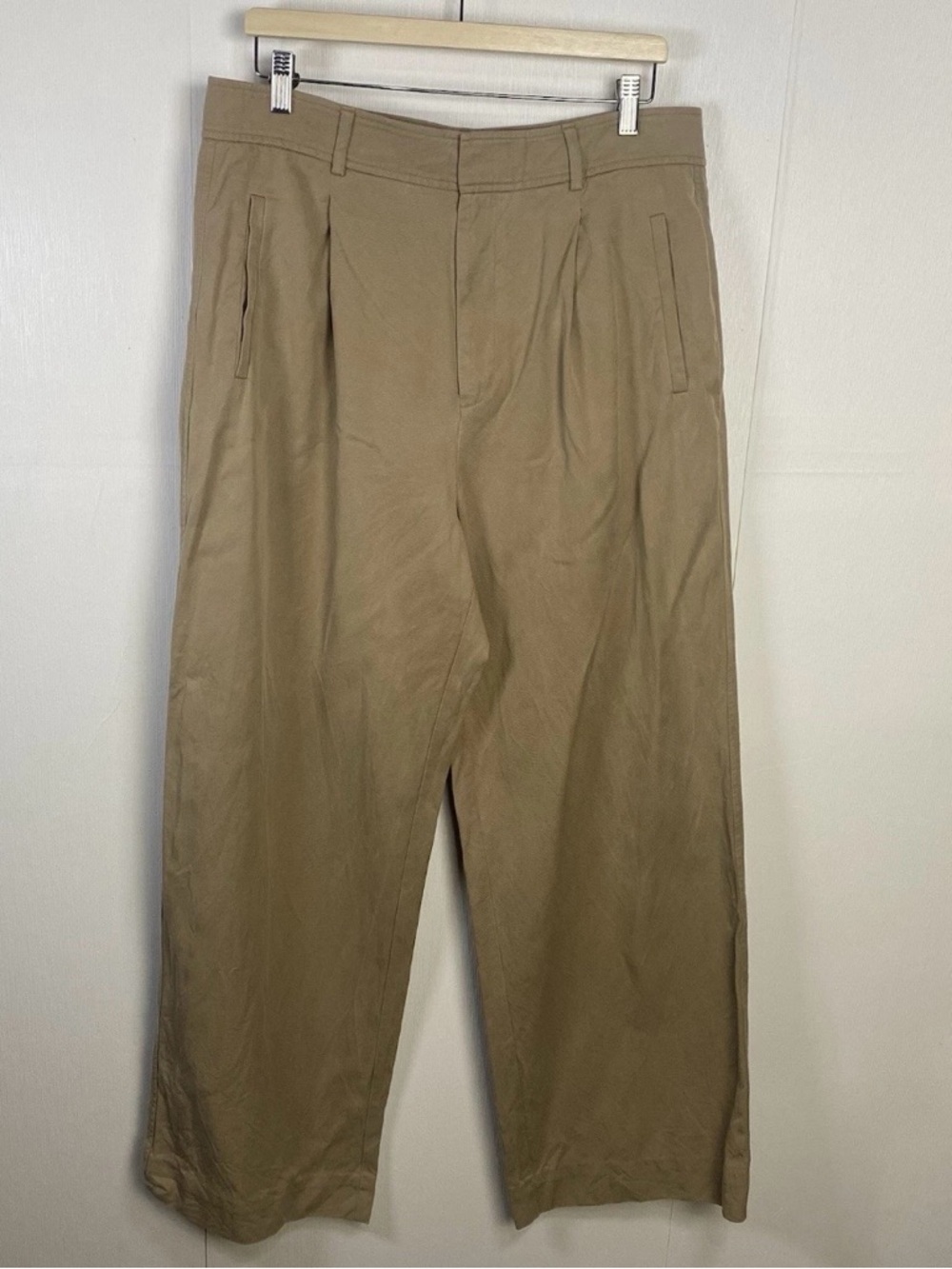 Everlane Draper Pleated Khaki Pants